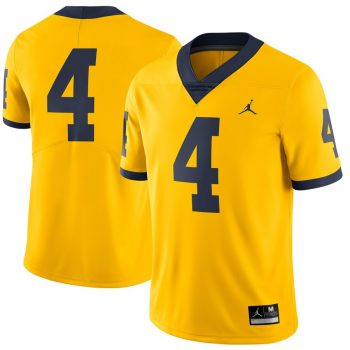 #4 Michigan Wolverines Jordan Brand Limited Football Jersey - Maize