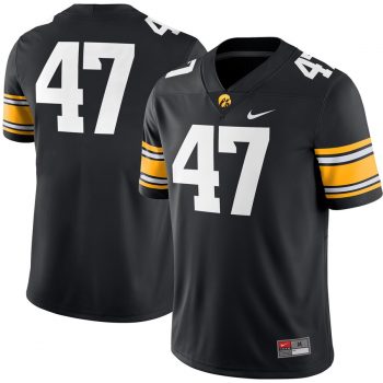 #47 Iowa Hawkeyes Nike Game Jersey – Black