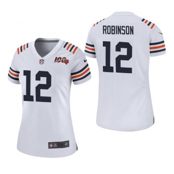 Women's Chicago Bears #12 Allen Robinson 100th Season Classic Jersey - White