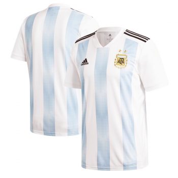 Argentina National Team adidas Youth 2018 Home Replica Blank Jersey - White