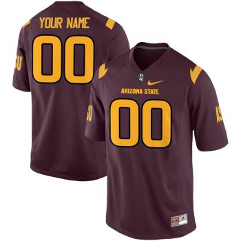 Arizona State Sun Devils Nike Custom Replica Football Jersey - Maroon