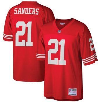 Deion Sanders San Francisco 49ers Mitchell & Ness Retired Player Vintage Replica Jersey - Scarlet