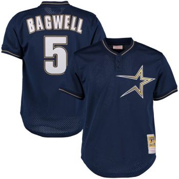 Jeff Bagwell Houston Astros Mitchell & Ness Cooperstown 1997 Mesh Batting Practice Jersey - Navy