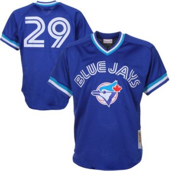 Joe Carter Toronto Blue Jays Mitchell & Ness 1993 Authentic Cooperstown Collection Mesh Batting Practice Jersey - Royal