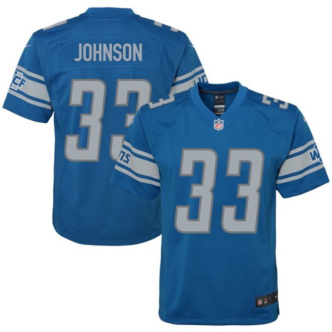 Kerryon Johnson Detroit Lions Nike Youth Game Jersey – Blue