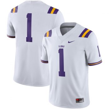 LSU Tigers Nike 2018 Game Football Jersey – White