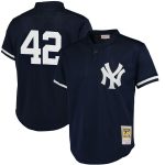 Mariano Rivera New York Yankees Mitchell & Ness Cooperstown Mesh Batting Practice Jersey - Navy