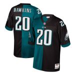 Brian Dawkins Philadelphia Eagles Mitchell & Ness Retired Player Split Replica Jersey – Black/Midnight Green