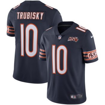 Mitchell Trubisky Chicago Bears Nike NFL 100th Season Limited Jersey – Navy