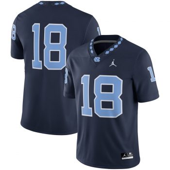 North Carolina Tar Heels Jordan Brand 2018 Game Football Jersey – Navy