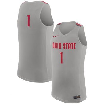 Ohio State Buckeyes Nike College Replica Basketball Jersey – Gray