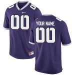 TCU Horned Frogs Nike Custom Replica Football Jersey - Purple