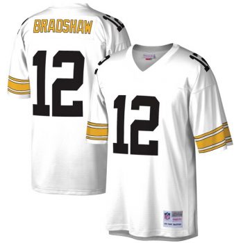 Terry Bradshaw Pittsburgh Steelers Mitchell & Ness 1976 Replica Retired Player Jersey - White