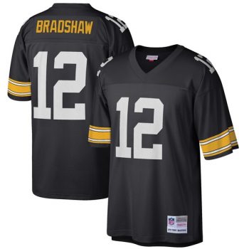 Terry Bradshaw Pittsburgh Steelers Mitchell & Ness Retired Player Vintage Replica Jersey - Black