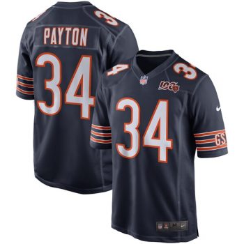 Walter Payton Chicago Bears Nike 100th Season Retired Game Jersey – Navy