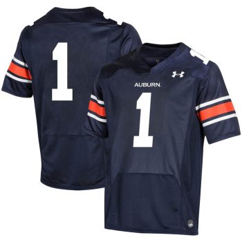 #1 Auburn Tigers Under Armour Youth 2019 Replica Football Jersey – Navy