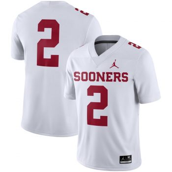 #2 Oklahoma Sooners Jordan Brand Game Jersey - White