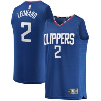 Kawhi Leonard LA Clippers Fanatics Branded 2019/20 Fast Break Replica Jersey Blue – Icon Edition