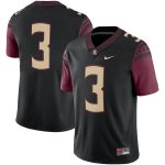 #3 Florida State Seminoles Nike Alternate Game Jersey - Black