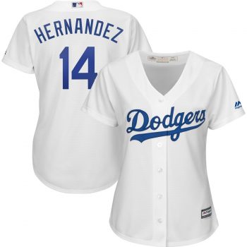 Enrique Hernandez Los Angeles Dodgers Majestic Women's Home Cool Base Player Jersey – White