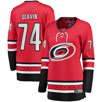 Jaccob Slavin Carolina Hurricanes Fanatics Branded Women's Home Breakaway Player Jersey – Red