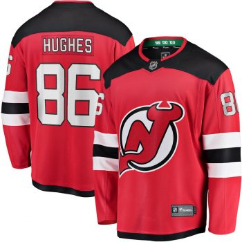 Jack Hughes New Jersey Devils Fanatics Branded Youth Home Breakaway Player Jersey – Red