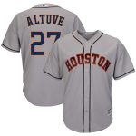 Jose Altuve Houston Astros Majestic Road Official Cool Base Player Jersey – Gray