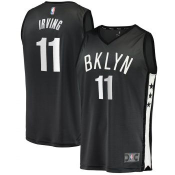 Kyrie Irving Brooklyn Nets Fanatics Branded Fast Break Replica Jersey Charcoal – Statement Edition