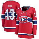 Max Domi Montreal Canadiens Fanatics Branded Women's Home Breakaway Player Jersey – Red