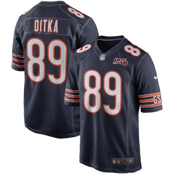 Mike Ditka Chicago Bears Nike 100th Season Retired Game Jersey – Navy