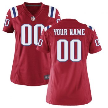 New England Patriots Nike Women's Custom Throwback Game Jersey - Red