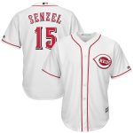 Nick Senzel Cincinnati Reds Majestic Official Cool Base Player Jersey – White