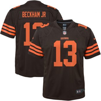 Odell Beckham Jr Cleveland Browns Nike Youth Color Rush Player Game Jersey – Brown