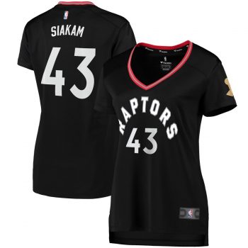 Pascal Siakam Toronto Raptors Fanatics Branded Women's 2019 NBA Finals Champions Fast Break Replica Player Jersey Black – Statement Edition