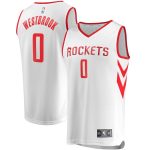 Russell Westbrook Houston Rockets Fanatics Branded Fast Break Replica Jersey White – Association Edition