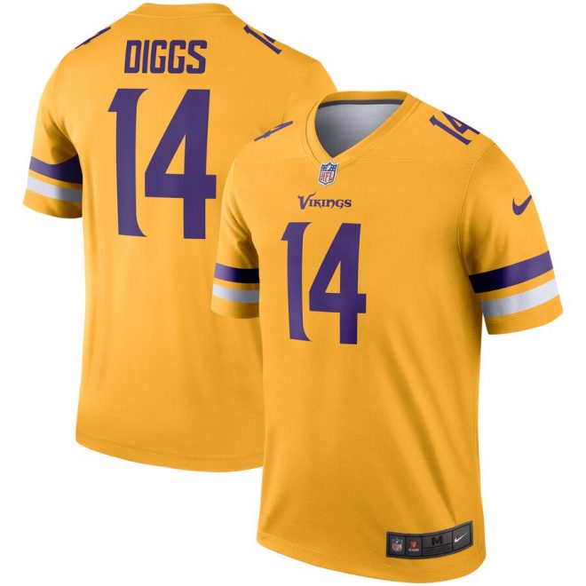 Stefon Diggs Minnesota Vikings Nike Inverted Legend Jersey - Gold