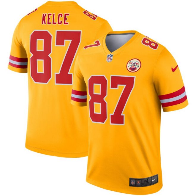 Travis Kelce Kansas City Chiefs Nike Inverted Legend Jersey - Gold