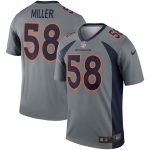 Von Miller Denver Broncos Nike Inverted Legend Jersey - Gray