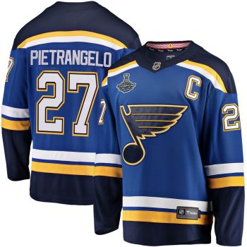 Alex Pietrangelo St. Louis Blues Fanatics Branded 2019 Stanley Cup Champions Home Breakaway Player Jersey - Blue