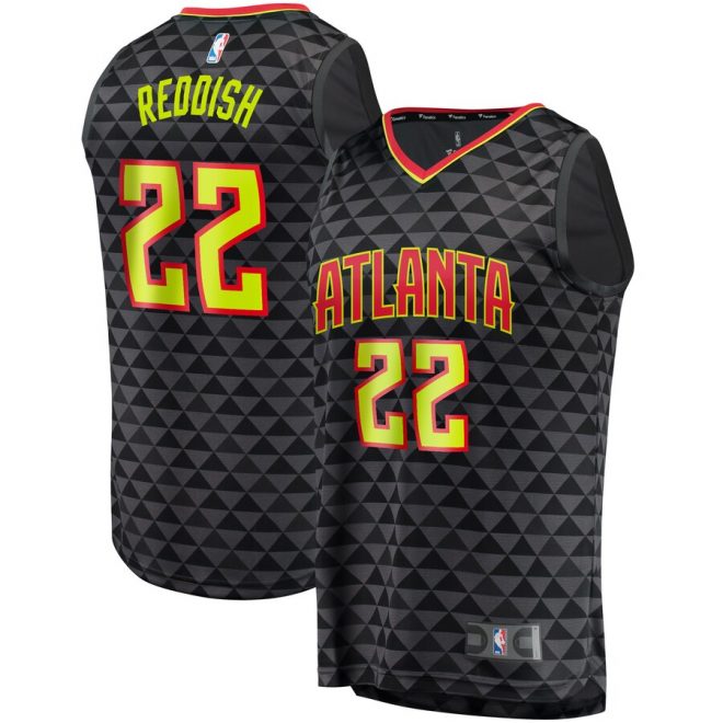 Cam Reddish Atlanta Hawks Fanatics Branded 2019 NBA Draft First Round Pick Fast Break Replica Jersey Black - Icon Edition