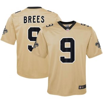 Drew Brees New Orleans Saints Nike Youth Inverted Game Jersey - Gold