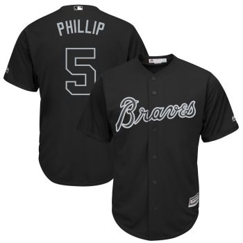 Freddie Freeman "Phillip" Atlanta Braves Majestic 2019 Players' Weekend Replica Player Jersey – Black