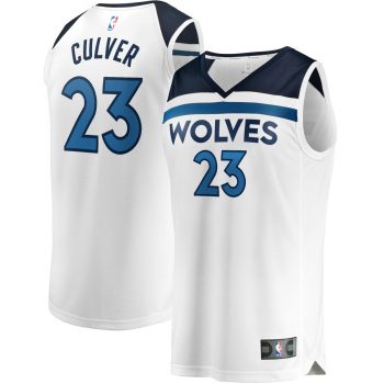 Jarrett Culver Minnesota Timberwolves Fanatics Branded Fast Break Replica Jersey White – Association Edition