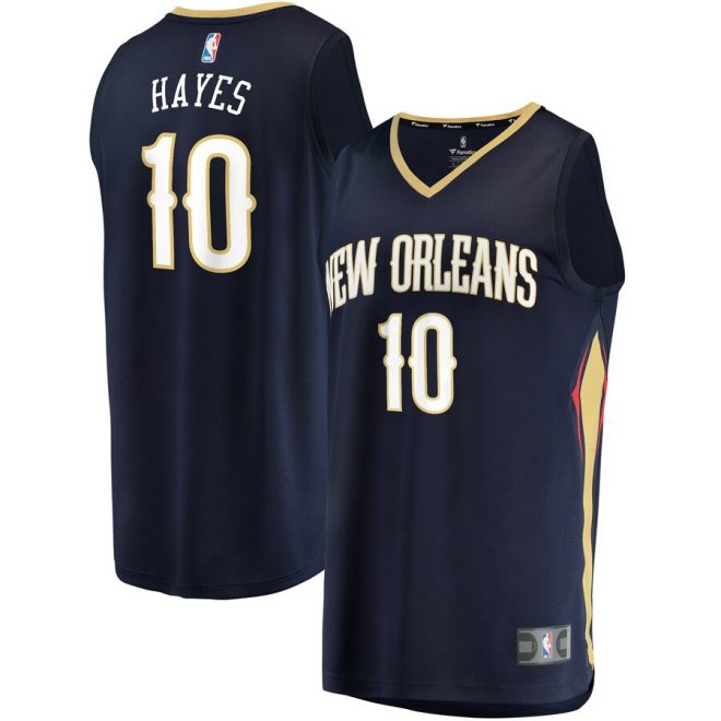 Jaxson Hayes New Orleans Pelicans Fanatics Branded Fast Break Replica Jersey Navy – Icon Edition