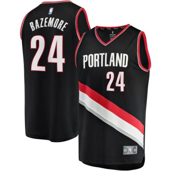 Kent Bazemore Portland Trail Blazers Fanatics Branded Fast Break Replica Jersey Black – Icon Edition