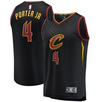 Kevin Porter Jr. Cleveland Cavaliers Fanatics Branded Fast Break Replica Jersey Black – Statement Edition