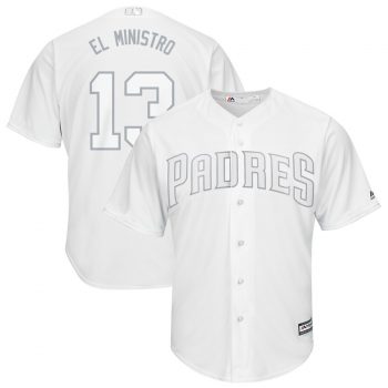 Manny Machado "El Ministro" San Diego Padres Majestic 2019 Players' Weekend Replica Player Jersey – White