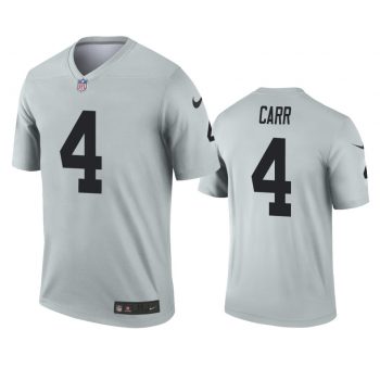 2019 Raiders Derek Carr Inverted Legend Silver Jersey