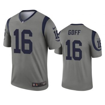 2019 Rams Jared Goff Inverted Legend Gray Jersey