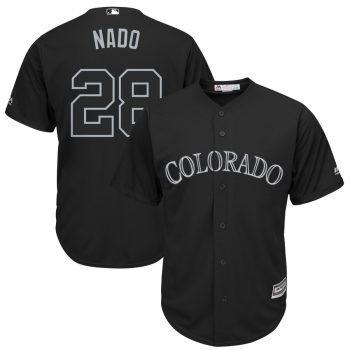 Nolan Arenado "Nado" Colorado Rockies Majestic 2019 Players' Weekend Replica Player Jersey – Black